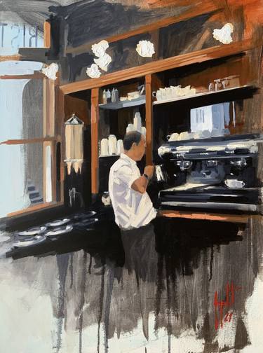 Original Interiors Paintings by Harold Aupetit