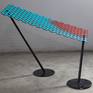 This piece is made of scrap steel welded in the form of a modern solar panel like structure designed to convey a feeling of recharging oneself.
Harnessing free energy from the sun symbolized by the calming blue and strength of the slightly red splattered red paint this is an edition to my Free Energy Series of minimal contemporary and abstract sculptures made from found and repurposed metal.
Feel the charge when you place this sculpture in your space it can even be mounted to a wall if desired.