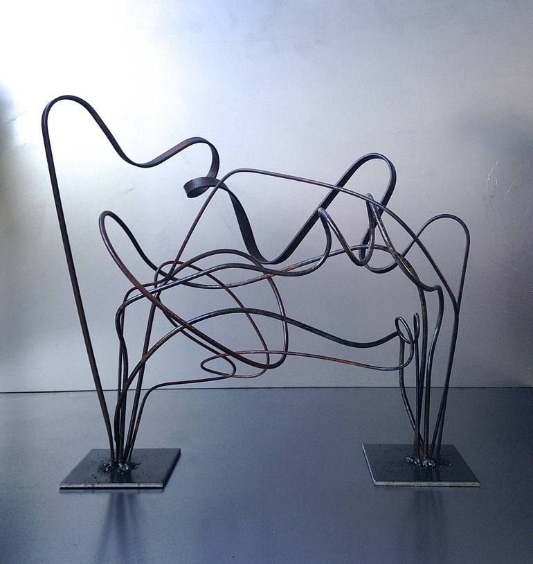 Original Abstract Expressionism Abstract Sculpture by Omar Wysong