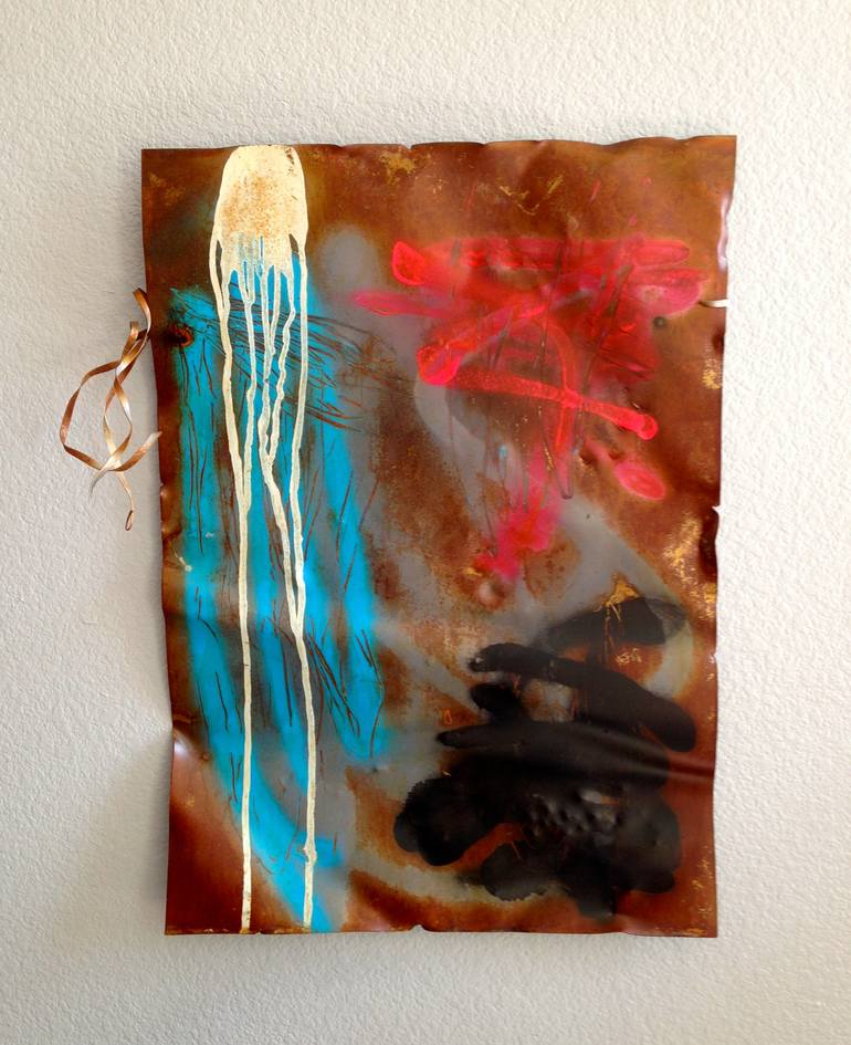 Original Abstract Expressionism Abstract Painting by Omar Wysong