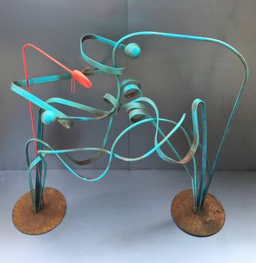 Original Abstract Expressionism Abstract Sculpture by Omar Wysong