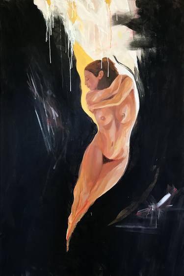 Original Expressionism Body Paintings by Elínrós Díanadóttir