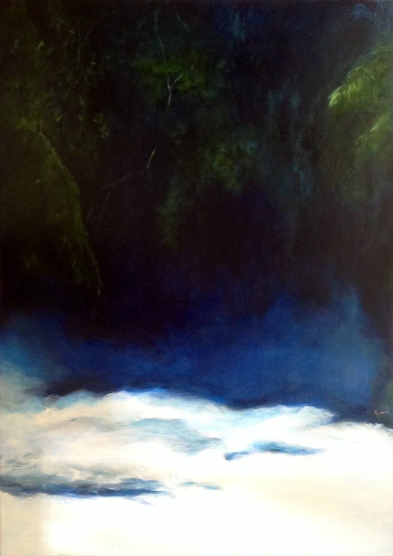 Original Impressionism Water Painting by Myriam O