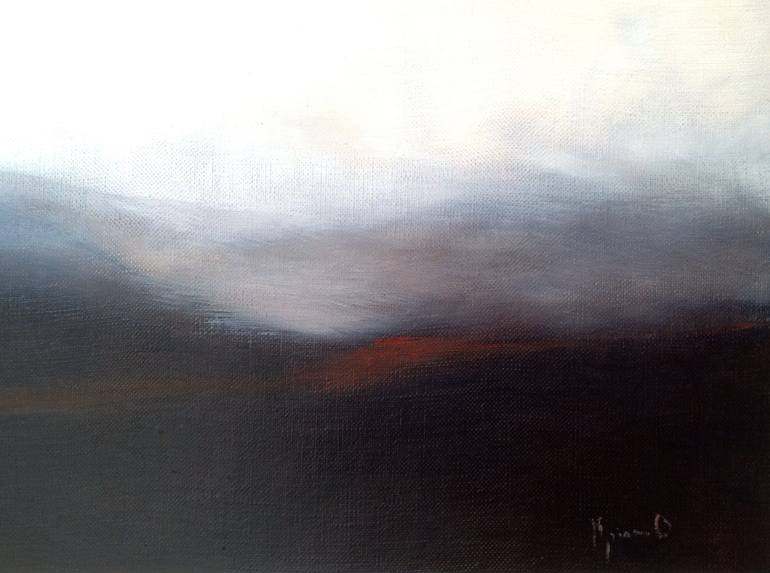Original Abstract Landscape Painting by Myriam O