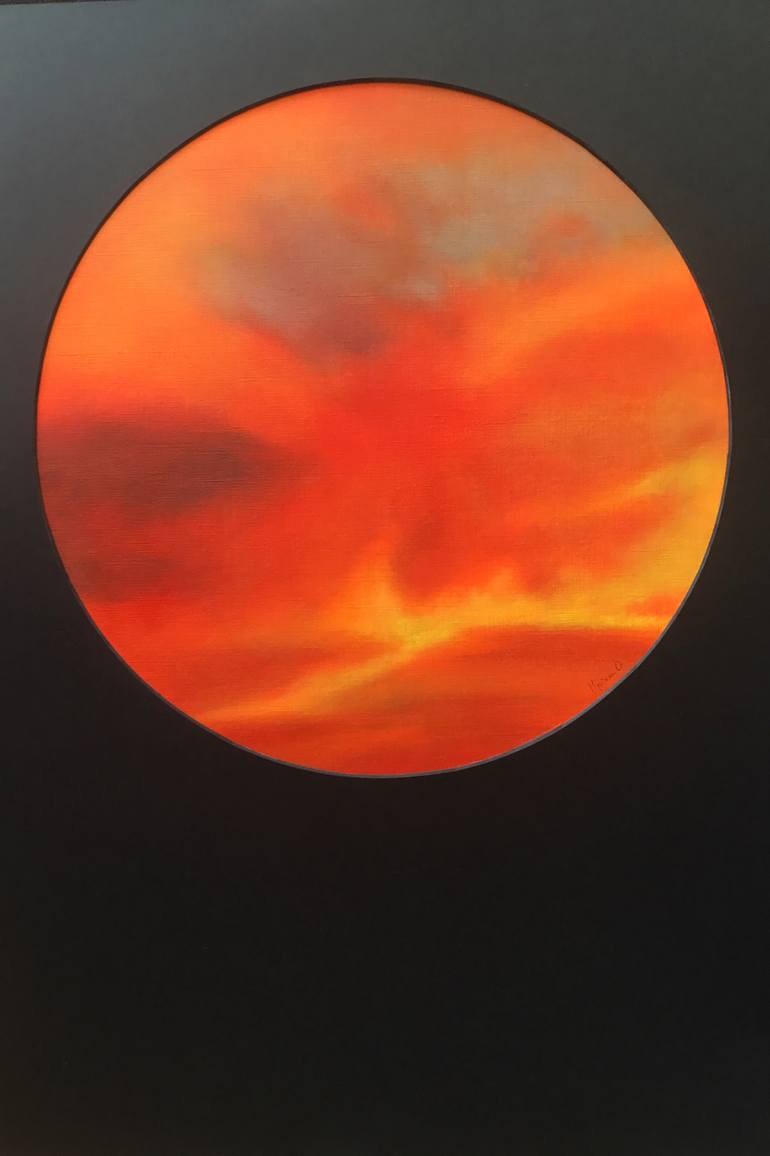 Original Impressionism Abstract Painting by Myriam O