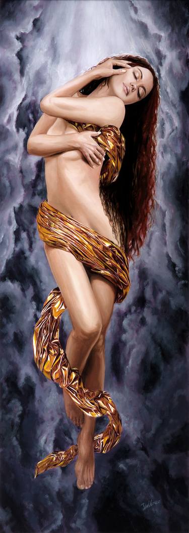 Original Figurative Women Paintings by Chris Dellorco