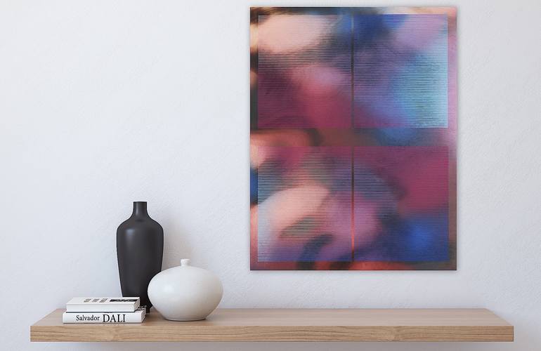 Original Art Deco Abstract Painting by Melisa Taylor