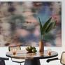 with wood accents and plants