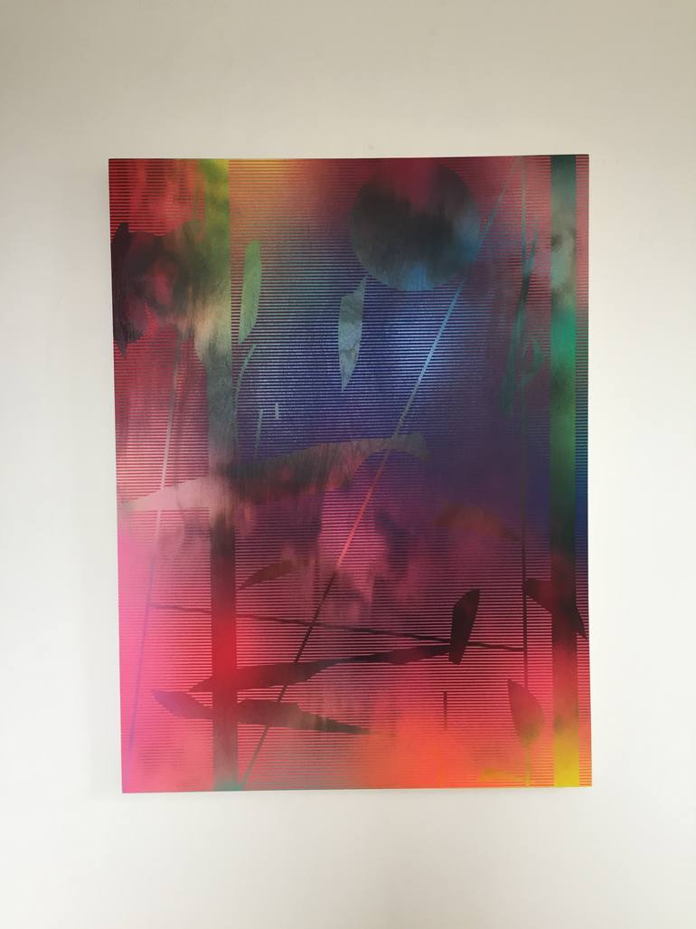 Original Abstract Geometric Painting by Melisa Taylor