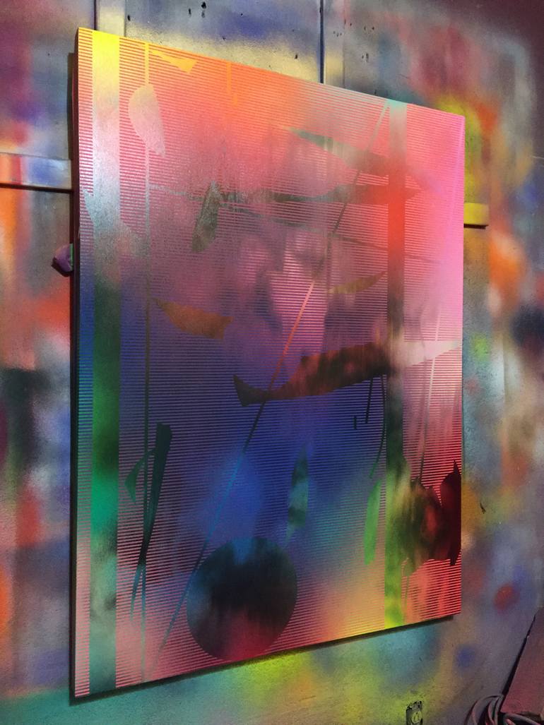 Original Abstract Geometric Painting by Melisa Taylor