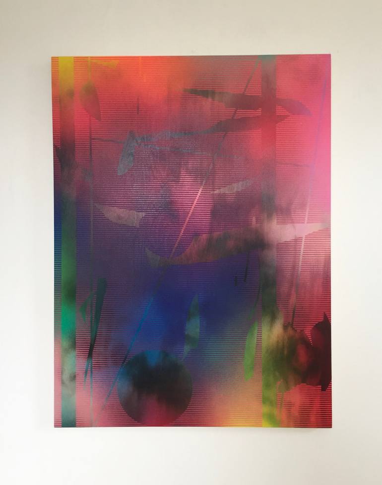 Original Abstract Geometric Painting by Melisa Taylor