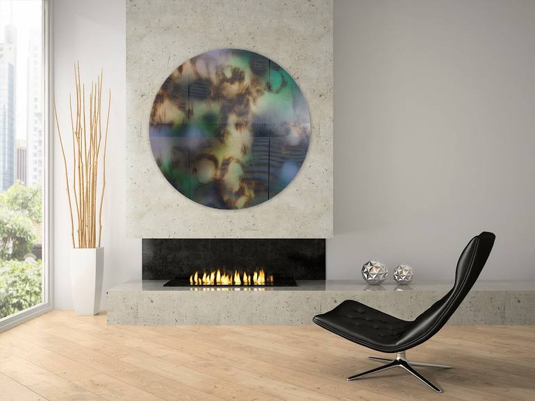 Original Geometric Abstract Painting by Melisa Taylor
