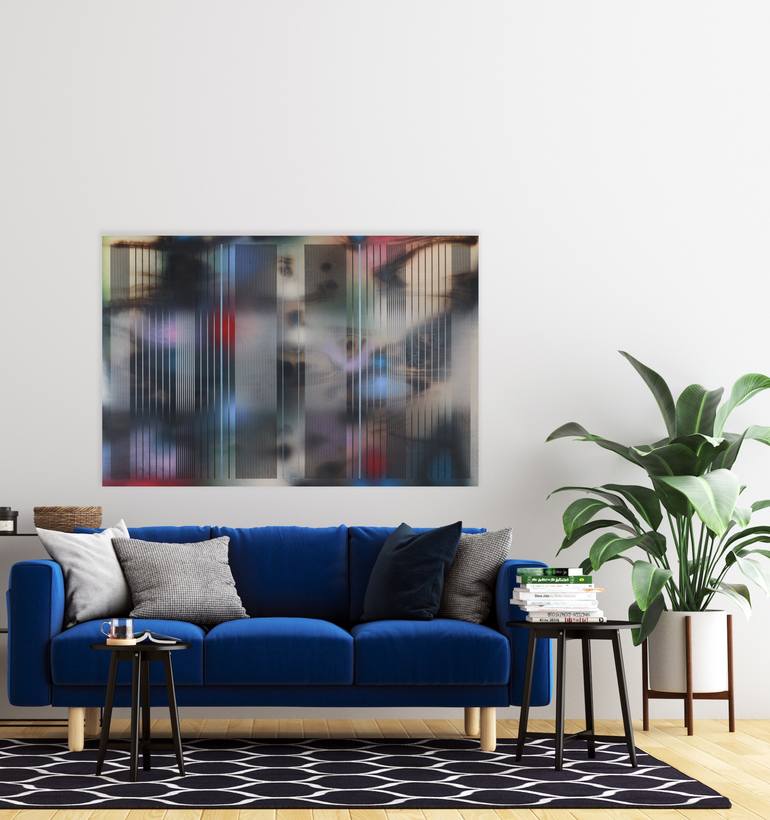 Original Geometric Abstract Painting by Melisa Taylor