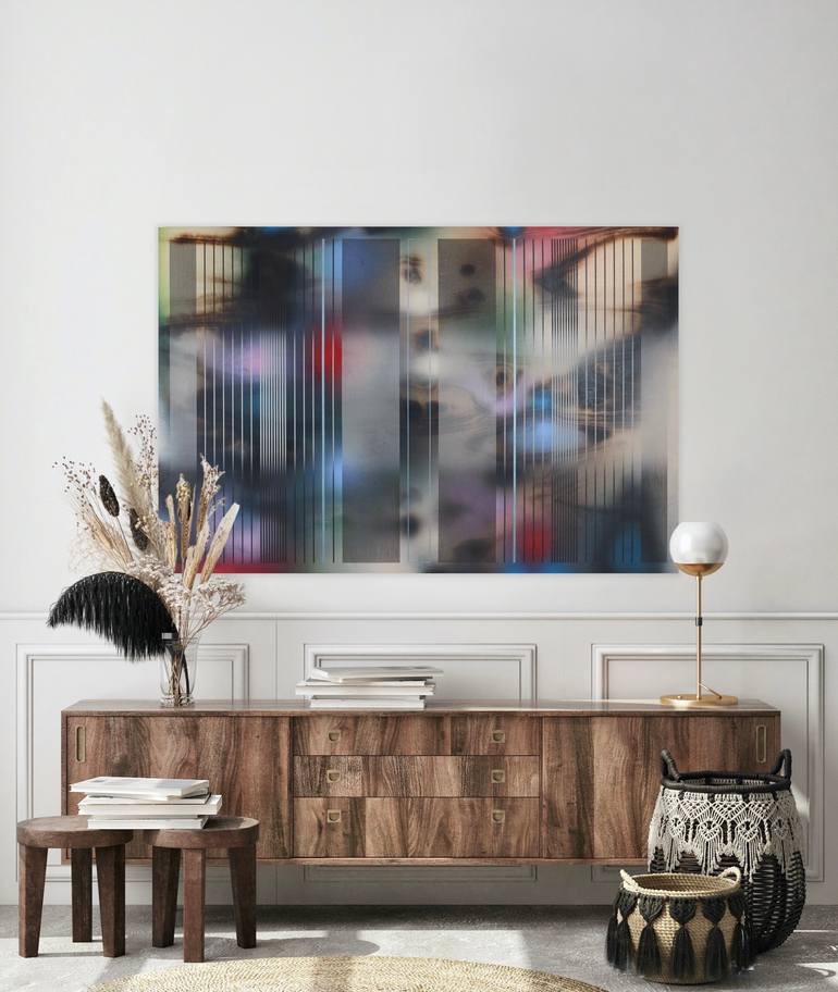 Original Geometric Abstract Painting by Melisa Taylor