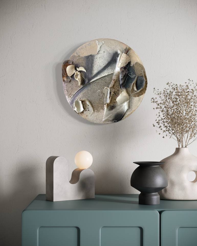 Original Abstract Beach Mixed Media by Melisa Taylor