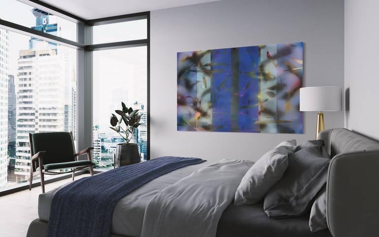 Original Op Art Abstract Painting by Melisa Taylor