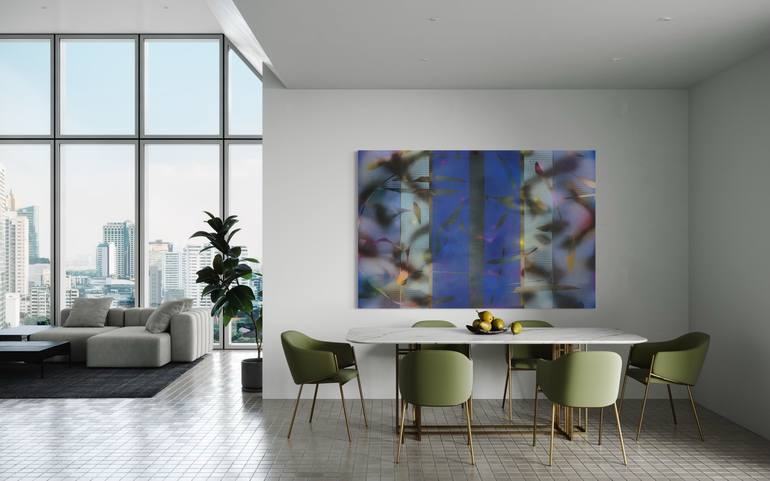 Original Op Art Abstract Painting by Melisa Taylor