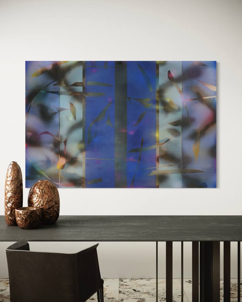 Original Op Art Abstract Painting by Melisa Taylor