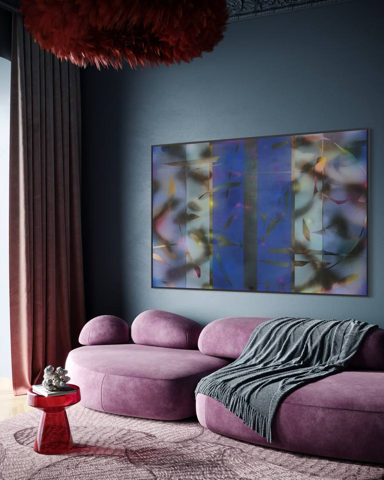 Original Op Art Abstract Painting by Melisa Taylor