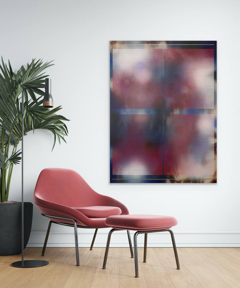 Original Art Deco Abstract Painting by Melisa Taylor