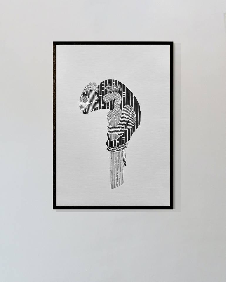 Original Abstract Animal Painting by Antonio Cruz