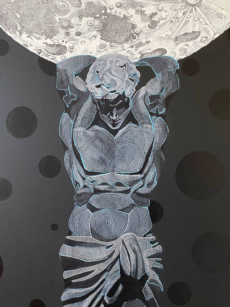 Original Abstract Body Painting by Antonio Cruz
