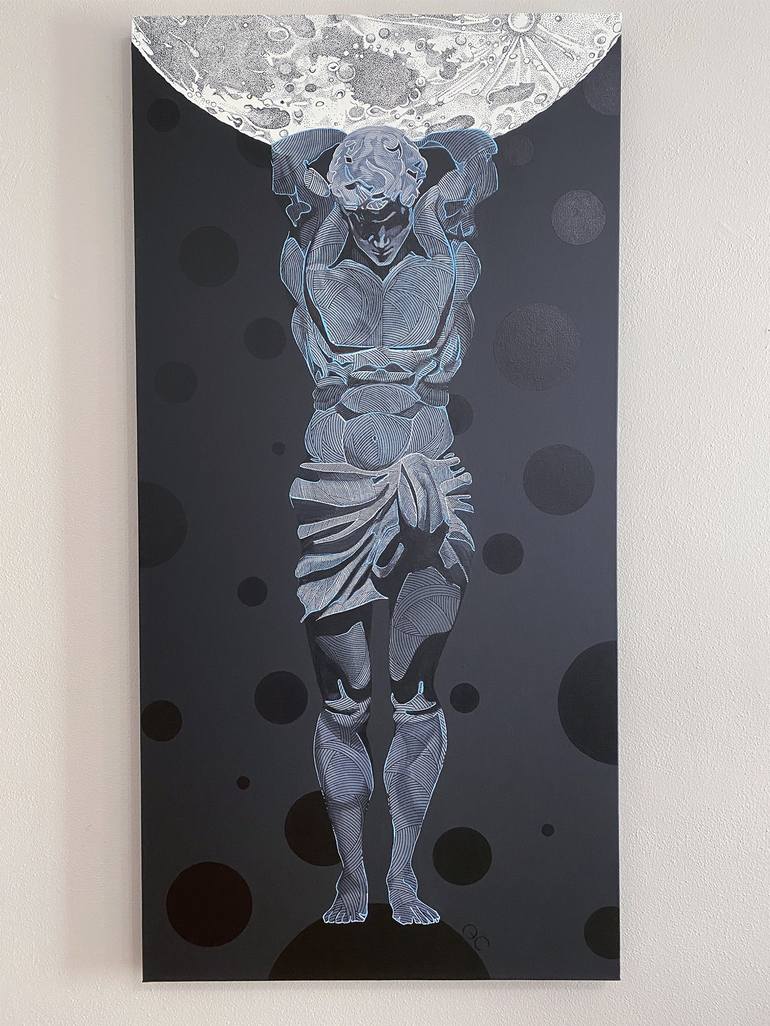 Original Abstract Body Painting by Antonio Cruz