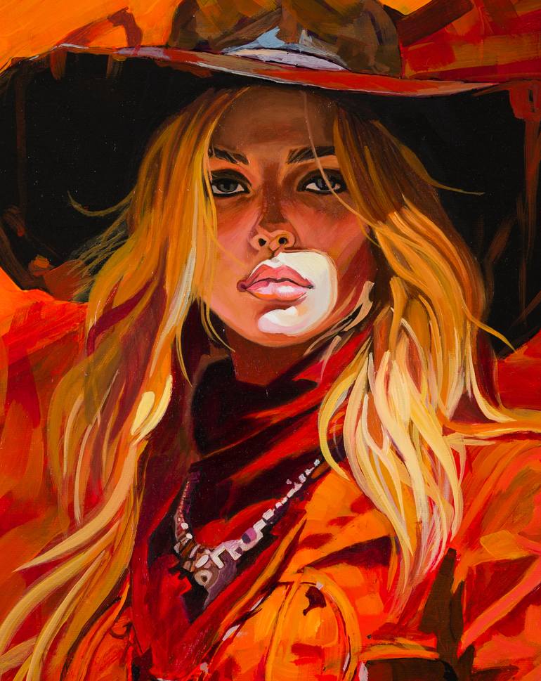 Original Figurative Women Painting by Antonio Cruz