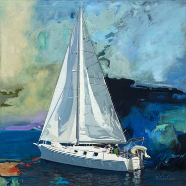 Original Illustration Boat Paintings by Antonio Cruz