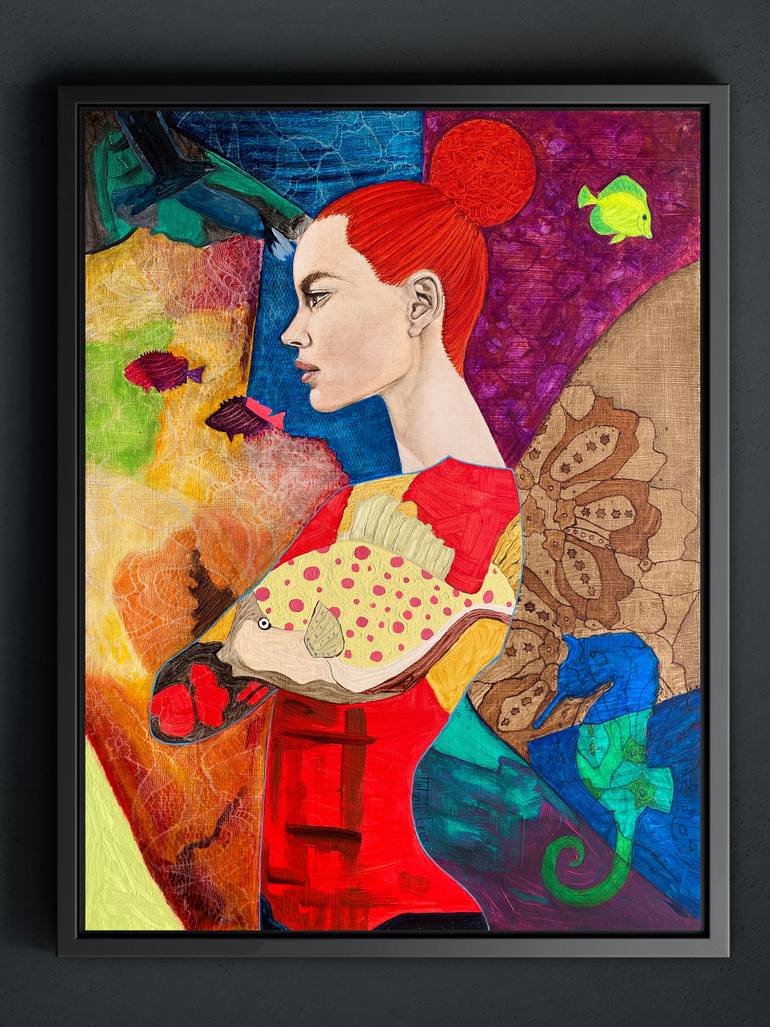 Original Women Painting by Antonio Cruz