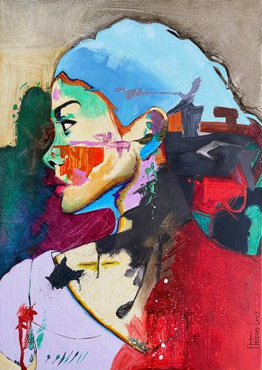 Original Abstract Women Paintings by Antonio Cruz