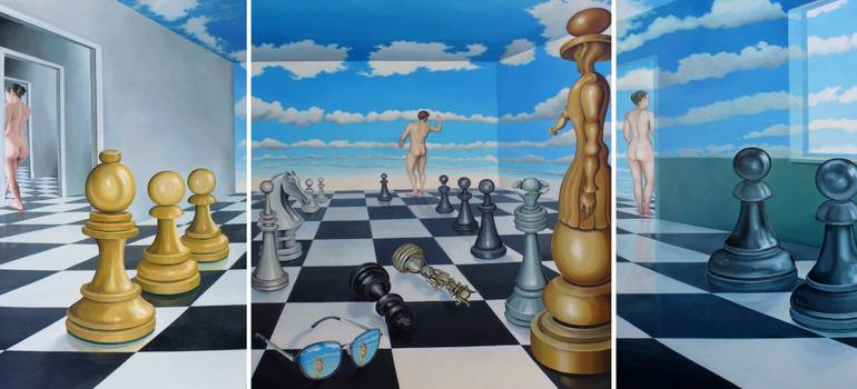 chess - reaching for the clouds - Print