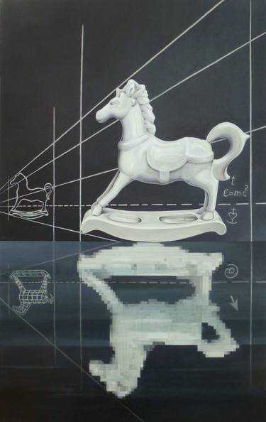 Print of Figurative Horse Paintings by Margarete Golz