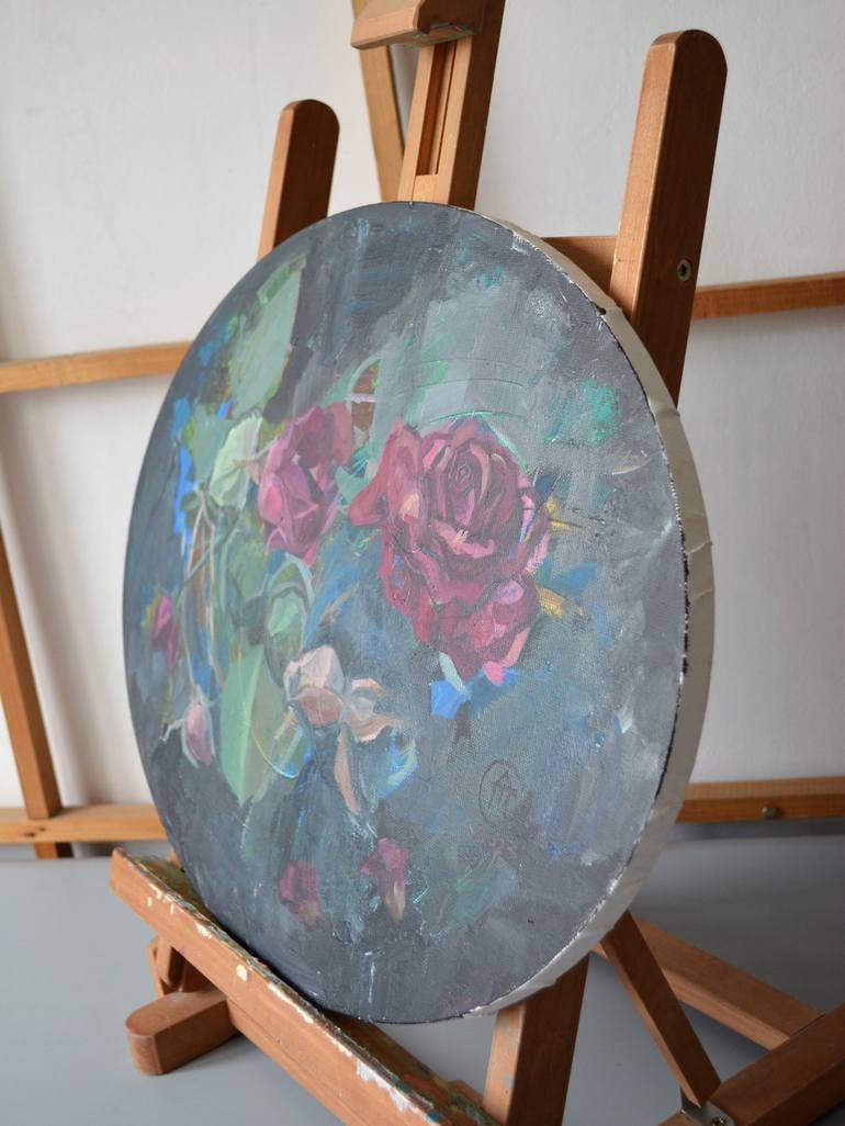 Original Fine Art Floral Painting by Andreea- Mara Mancas