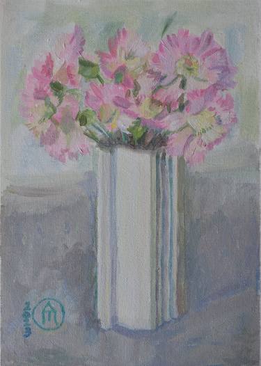 Original Fine Art Floral Paintings by Andreea- Mara Mancas