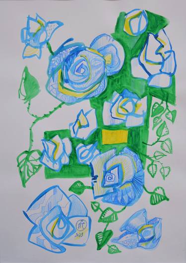 Print of Floral Drawings by Andreea- Mara Mancas