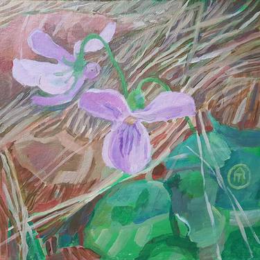Original Impressionism Floral Paintings by Andreea- Mara Mancas