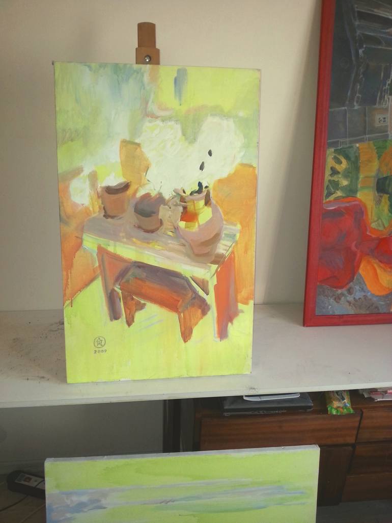 Original Figurative Still Life Painting by Andreea- Mara Mancas