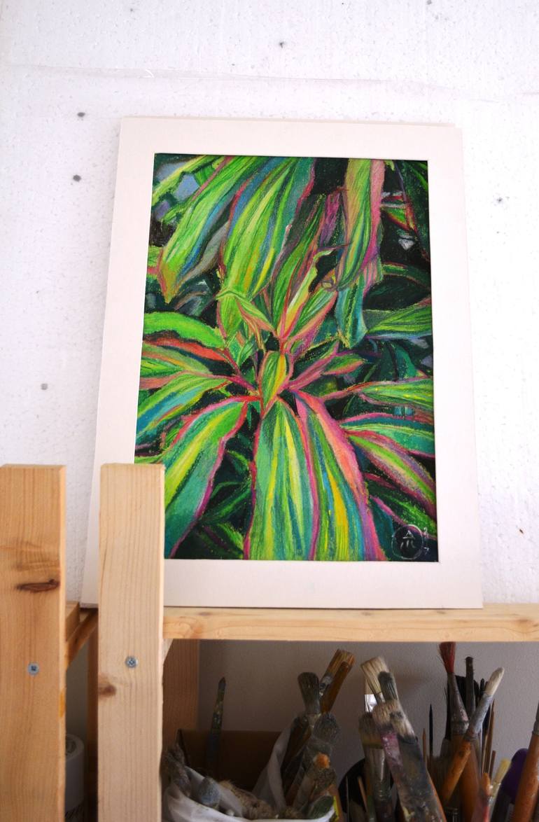 Original Abstract Botanic Drawing by Andreea- Mara Mancas