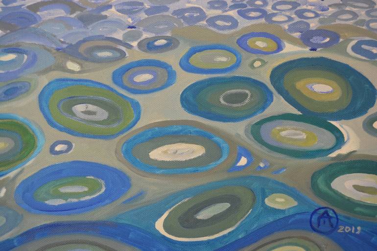 Original Abstract Seascape Painting by Andreea- Mara Mancas