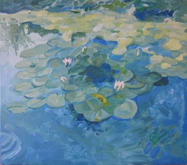 Original Impressionism Garden Paintings by Andreea- Mara Mancas