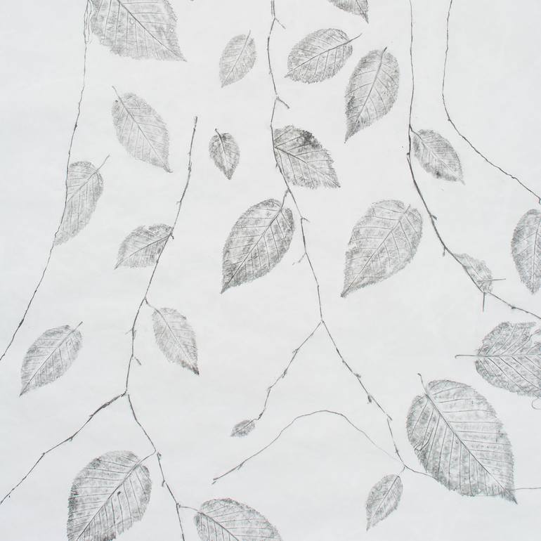 Original Modern Botanic Drawing by Katherine Steichen Rosing