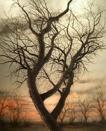Original Abstract Tree Painting by Christopher Owen Nelson