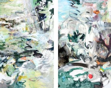 Original Abstract Garden Paintings by Christian Kabuß