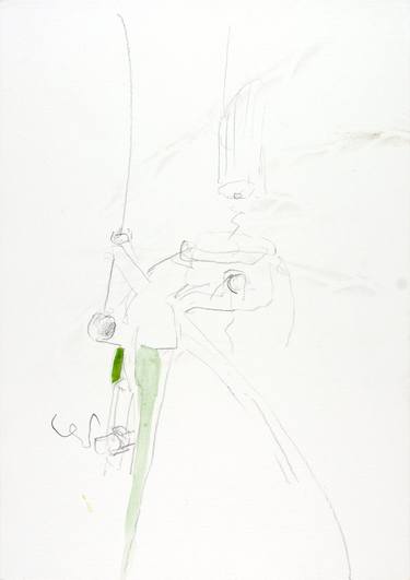 Original Figurative Transportation Drawing by Christian Kabuß