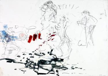 Print of Abstract People Drawings by Christian Kabuß
