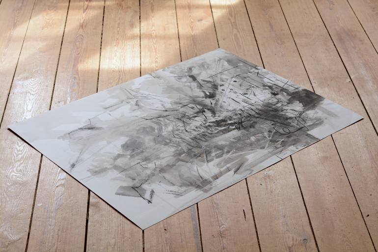 Original Abstract Outer Space Drawing by Christian Kabuß