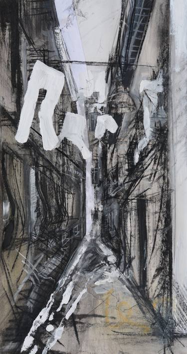 Original Figurative Cities Mixed Media by Christian Kabuß