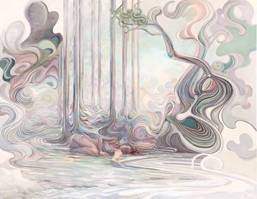 Saatchi Art Artist Hannah Sum; Paintings, “lying in the forest” #art