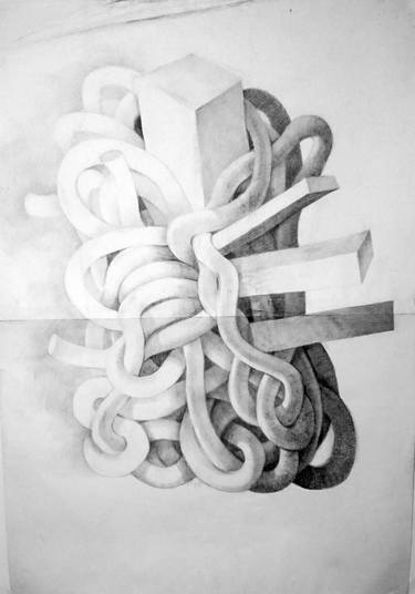Print of Surrealism Geometric Drawings by Andrew Kaczmarski